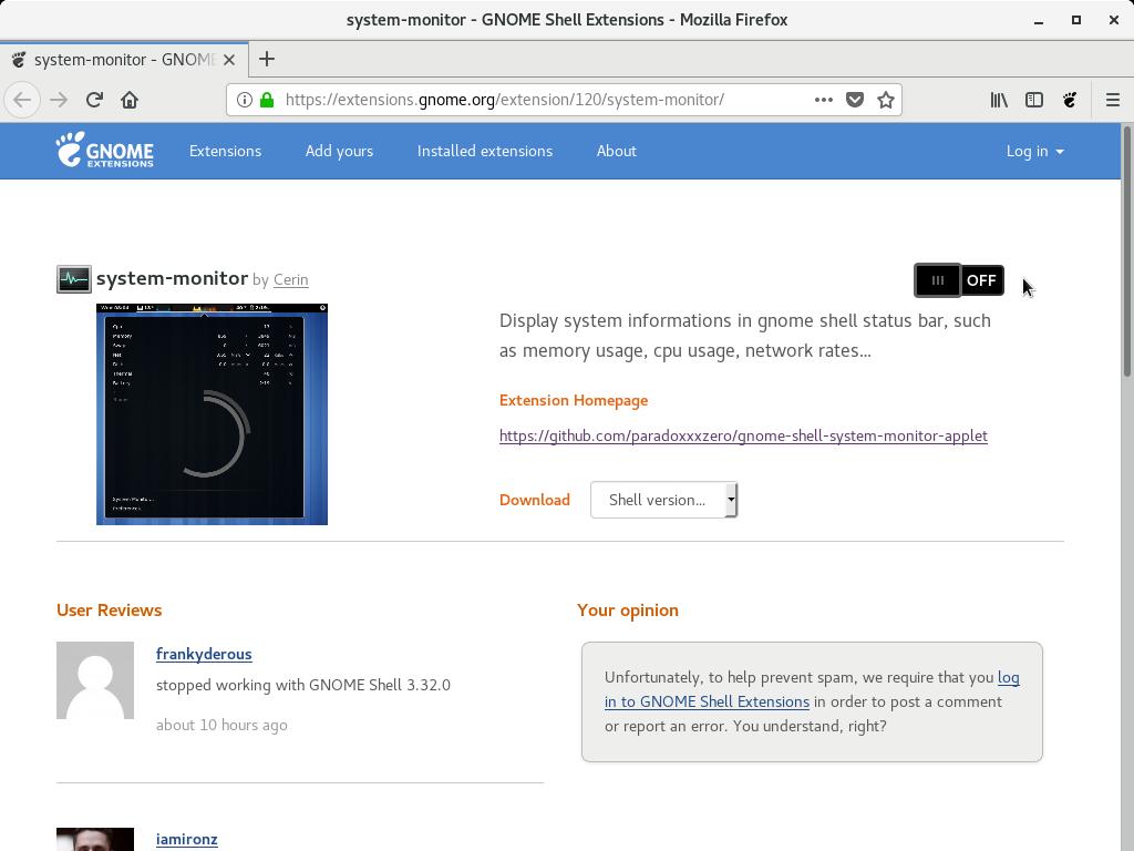 Monitor system resources with the GNOME System Monitor extension