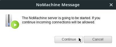 starting nomachine linux