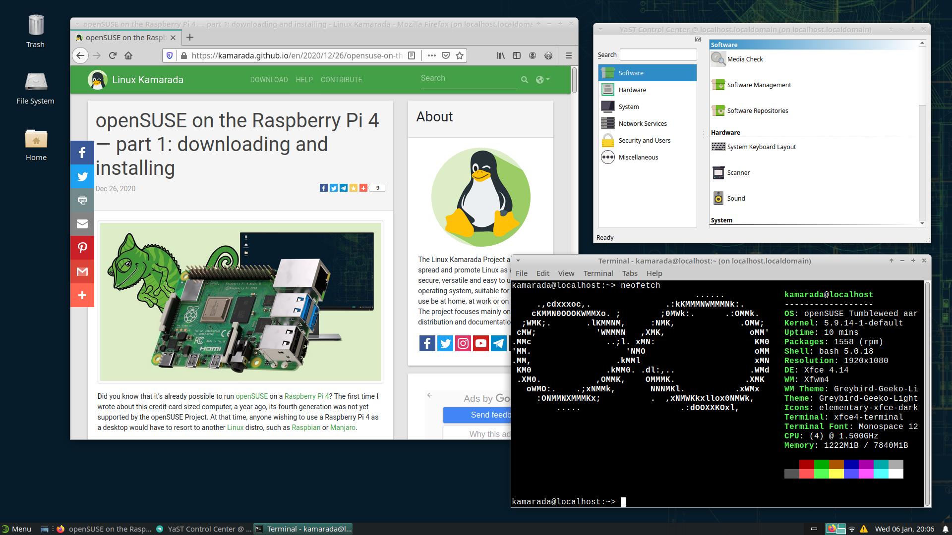 Сброс пароля linux opensuse